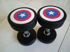 Wholesale Cheap Commercial Home Fitness Accessory 2.5kg-50kg Red Round Rubber Dumbbell Set - Image 5