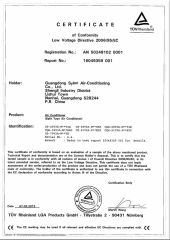 8 certificate from Foshan Sylon Electrical Appliances Co., Ltd.