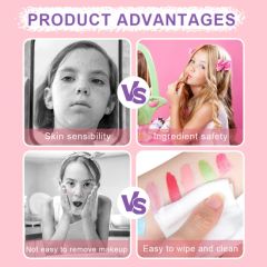Washable DIY Makeup Set for Girls - Safe & Fun Usage Other Origin China Model NO. 51051 Target Area Face Trademark sollasy - Image 3