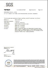 Test Report of Nylon 3D filament certificate from Guangzhou Yousu3D Technology Co., Ltd.