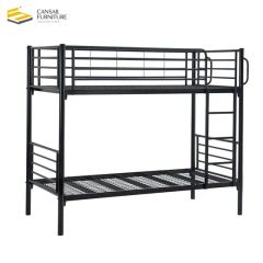 Cheap Knock Down Modern Dormitory Bunk Bed Hotel Stuff Metal Beds Frame - Image 3