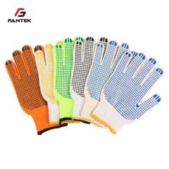 Heavy-Duty Protective Gloves with PVC Dots for Safe Handling Size S-XL Color Blue Length Long Model NO. GSSD Trademark - Image 1