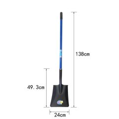 Brazil Markets Long Fiberglass Handle Shovel Square Round Mouth Shovel Agriculture Shovel Spade - Image 3