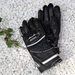 Black and White Motoboy Men's Motorcycle Riding Gloves Size L Style Plain Color Black Origin China Gender Unisex Specification - Image 4
