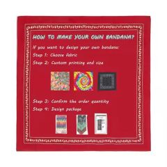 Cheap Customized Solid Color Blank Sublimation Handkerchiefs - Image 2
