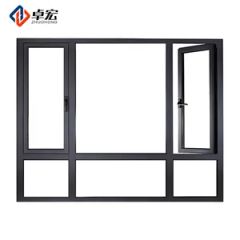 Certified Top Hung Double Glazed Grey Woodgrain Fireproof Metal Windows - Nanchang Zhuohong Import&Export Co., Ltd
