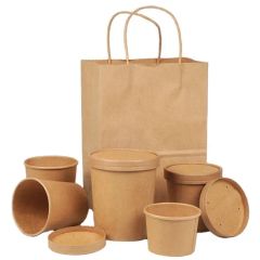 Takeaway Fast Food Paper Packaging Salad Bowl Lunch Box Restaurant Disposable Containers - Image 4