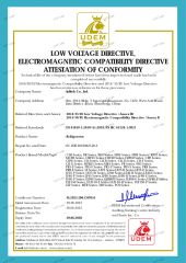 Refrigerator & Freezer certificate from Infitek Co., Ltd.