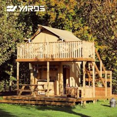 Roof Top Tent A Shape Wood Frame Lodge Safari Tent with Second Floor - Guangdong Yashe Construction Technology Co., Ltd.