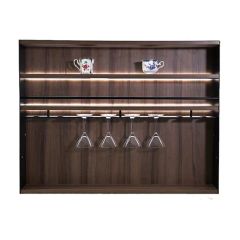 OEM Italian Furniture Hardware LED Racks Kitchen Aluminum Wood Wine Racks - Image 1