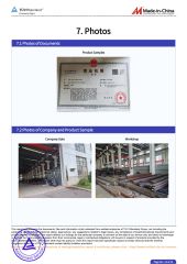 Certificates certificate from Ma 'anshan Sheng Ao Heavy Industry Co., Ltd