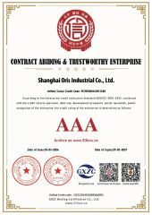 CONTRACT ABIDING & TRUSTWORTHY ENTERPRISE certificate from Shanghai Oris Industrial Co., Ltd.