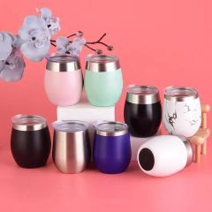 Trendy Design Biodegradable Stainless Thermo Wine Tumbler 8oz U Shape Insulated Vacuum Egg Cup - Shanghai Karry Industrial Co., Ltd.