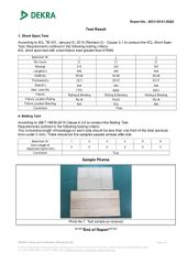 DEKRA test report certificate from Shouguang Esen Wood Co., Ltd.