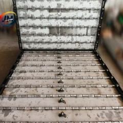 Hinged Steel Slat Conveyor Belt Chain Driven for Recycling Forging - Image 6
