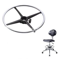 PP Plastic Footring Footrest for Laboratory Bar Chairs Part - Image 2