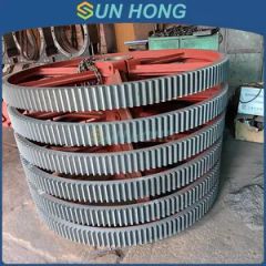 Solid High Quality Paper Machinery Steel Plated Cast Iron Dryer Cylinder Gear - Image 1