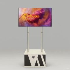 Portable LED LCD TV Television Monitor Floor Stand for Exhibition Trade Show Display - Eurasia Global International Trade (Shenzhen) Co., Ltd.