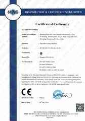 CE certificate from Guangdong Shenghui Machinery Co., Ltd