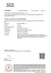 YUSI SGS RoHS report----metal_01 certificate from Dongguan Yusi Automation Technology Co., Ltd.