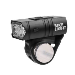 Power Displaying USB Rechargeable Black Bicycle Light Waterproof 6 Modes Bike LED Light - Image 5