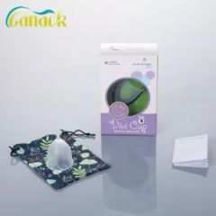 Free Sample Lady Collapsible Silicone Menstrual Cups Ce Yes ISO Yes Ome Yes Shape Cup Type Regular Length 15-25ml Usage Built-in - Image 4