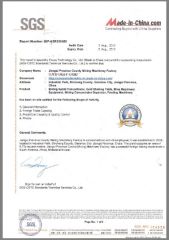 SGS 2012 certificate from Jiangxi Province County Mining Machinery Factory