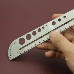 Drawing Stencils Metal Ruler Etching Environment-Friendly Material Stainless Steel Straight Ruler - Image 3