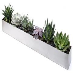 Powder Coating Custom Colour Rectangular Metal Home Decoration Planters - Image 3