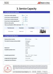 SGS certificate from Qingdao Berling Tech Co., Ltd.