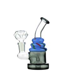 5" Birthday Cake Glass Water Pipe Hookah with 14mm Male Bowl - Image 2
