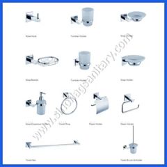 Toilet Bath Accessory Zinc Alloy Hardware Set Origin China HS Code 8481804090 Material Zinc Alloy Model NO. SF234-0005 Surface Treatment - Image 1