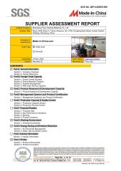 SGS certificate from Shandong Focus Packing Materials Co., Ltd.