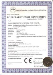 CE ( TOP-76BL TOP-53BL)-02 certificate from Dongguan Space Electronic Science and Tech Co., Ltd.