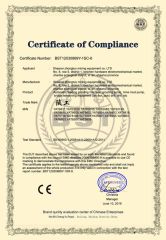 CE Certificate certificate from Shaanxi Zhongtuo Mine Equipment Co., Ltd.