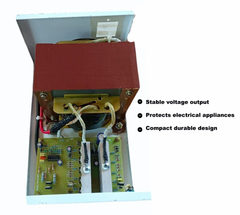 Single Phase 5 KVA Automatic Voltage Stabilizer, 240V Ampere 12 Amp Frequency 50Hz Capacity 5 KVA Phase Single Phase Input Voltage 240V, - Image 2