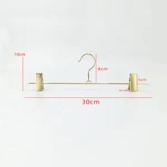 Golden Coat Metal Pants Hangers Clothing Rack Space Saving Metal Type Iron Thickness 0.5cm HS Code 7323990000 Technics Injection - Image 3