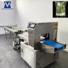 Multi-Function Automatic Pillow Flow Packaging Flowpack Wrapping Tray Fresh Lettuce Cabbage Frozen Fruit and Vegetable Packing Machine - Image 3