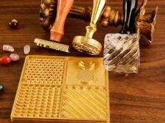 Ice Stamp Plate, Brass Rust Prevention Elegant Safe Ice Designer Tray Thick for Home - Image 4