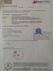 SGS Certification certificate from Hebei Chicheng Commerce Co., Ltd.