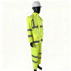 Reflective Raincoat Set Sanitation Fluorescent Yellow-Green Raincoat Custom Printed Raincoat High-Speed Raincoat - Henan Kaiwei Protective Equipment Co., Ltd.