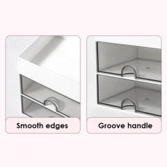 Foska Plastic Office Storage Organizer with Stackable Desktop Drawer - Image 4