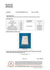 SGS Test Report certificate from Shenzhen YueYueYuan Cosmetics Co., Ltd.