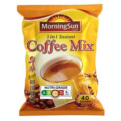 [Ready Stock] Delight Taste of Coffee Mix Popular Brand Morning Sun 3 in 1 Instant Coffee Mix 20g x 40 sachets - Image 1