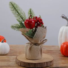 Desktop Artificial Plastic Mini Christmas Tree with Decorations Xmas Tabletop Tree - Image 5