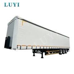 3 Axles 60t PVC Customized Color Side Curtain Semi Truck Trailer Box Cargo Truck Transport Side Trailer Semi Trailer - Shandong Luyi Vehicle Co., Ltd