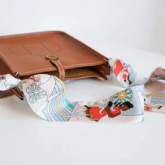 Silk Twill Skinny Silk Twilly Scarf - Image 5