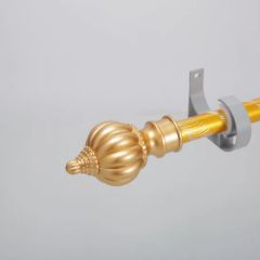 Elegant Gold Metal Curtain Rods Set for Windows MOQ 1 Sizes Custom Origin China Trademark KUNNA HS Code 83024100 Type Surface - Image 5