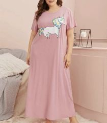 Cartoon Night Wear Sexy Night Dresses Women Pajamas Sleepwear Nightgowns Plus Size Unicorn Print Women Night Dress - Image 6