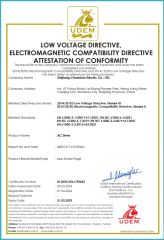 VFD CE certificate certificate from Zhejiang Chuanken Electric Co., Ltd.
